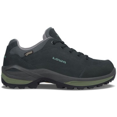Lowa Renegade GTX Lo WS Dames - Wandelschoenen Diepgrijs / Groen NPSOZH478